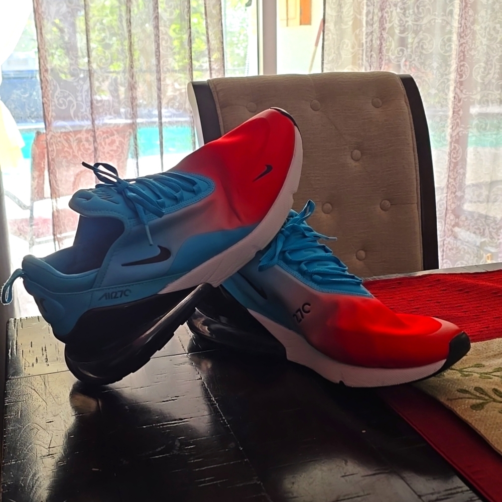 Nike Air Max 270 'USA Firecracker' Red Blue Sneaker, Size 13 CJ0767-400